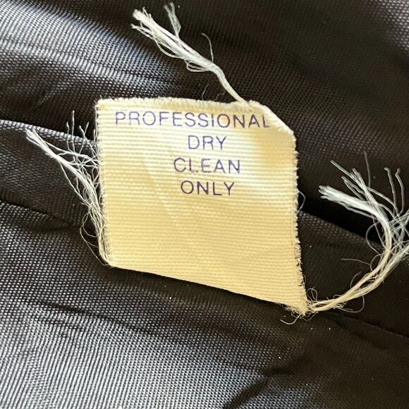 Vintage 80s Black and White Micro Houndstooth Wool Blazer - Picture 6 of 7